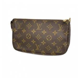 LOUIS VUITTON Authentic Brown Monogram Pochette Pouch